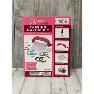 Blue Moon UV Resin Craft Earring Making Kit NEW NIP